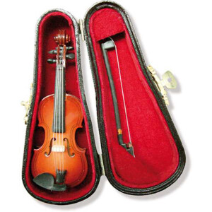 Miniatur Violine mit Koffer 7,6cm