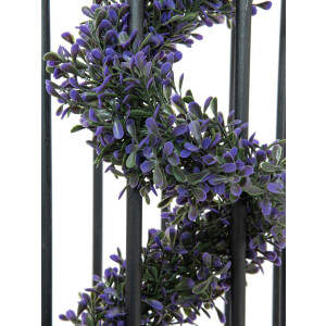Europalms Grasgirlande, künstlich, violett, 180cm