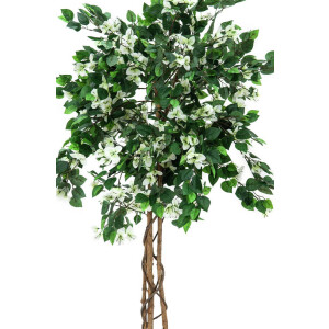 Europalms Bougainvillea, Kunstpflanze, wei&szlig;, 150cm