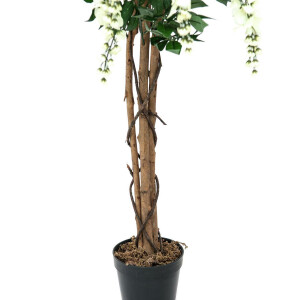 Europalms Goldregenbaum, Kunstpflanze, weiß, 180cm