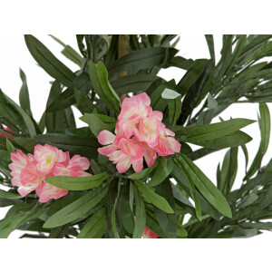 Europalms Oleanderbaum, Kunstpflanze, rosa, 150 cm