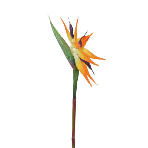 Europalms Paradiesvogel-Blume, Kunstpflanze, orange, 95cm