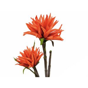 Europalms Dahlie (EVA), Kunstpflanze, orange, 100cm
