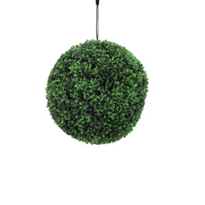 Europalms Buchsbaumkugel mit lila LEDs, künstlich, 40cm
