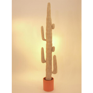 Europalms Mexikanischer Kaktus, naturweiß, künstlich, 210cm