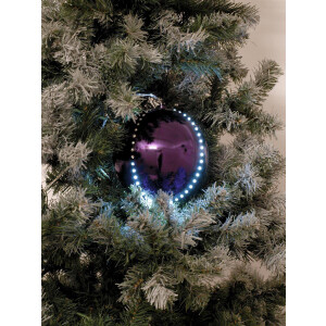 Europalms LED Snowball 8cm, lila 5x