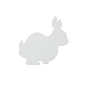 Europalms Silhouette Hase, weiß, 56cm