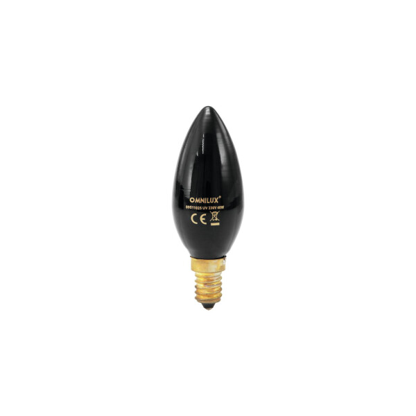 Omnilux C35 230V/40W E-14 UV Kerzenlampe