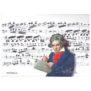 Brillenputztuch Beethoven 18 x 12,5 cm