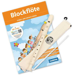 Blockflöten-Set (Buch +QR-Code +Instrument)