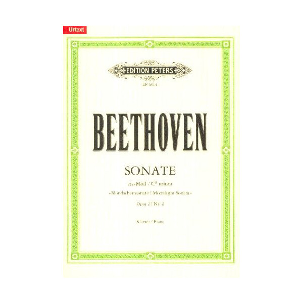 Haftnotizblock Beethoven Mondscheinsonate 50 Seiten 10 x 7,5 cm