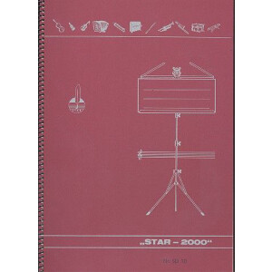 Notenbuch DIN A4 hoch 10 Systeme