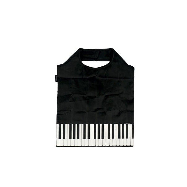 Einkaufstasche faltbar Tastatur schwarz 48 x 37 cm
