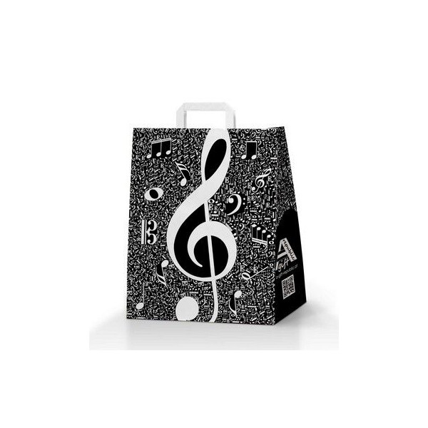 Papiertasche Music Shopper 24 x 8 x 30 cm