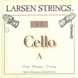 Larsen Cello-Saite kleine Gr&ouml;&szlig;en A 1/2