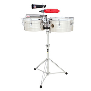 LP Timbales Tito Puente Stainless Steel LP255-S 12"/13"