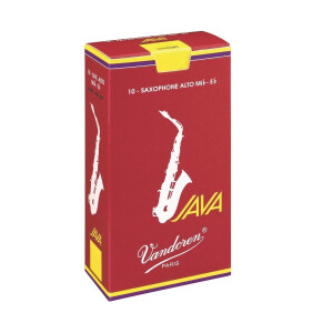 Vandoren Blatt Alt Saxophon Java Filed Red 1