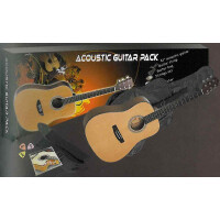 Spread & Music Westerngitarre Set AGP-10 mit Tasche, Gurt, Ersatzsaiten, Tuner und 3 Picks