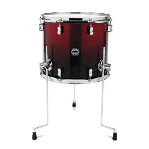 PDP by DW Standtom Concept Maple Red To Black Sparkle Fade