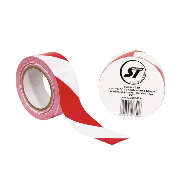 Accessory Markierungsband PVC rot/weiß