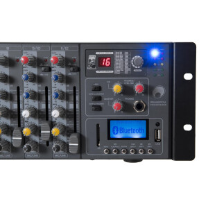 Omnitronic RM-1422FXA USB Rack-Power-Mixer