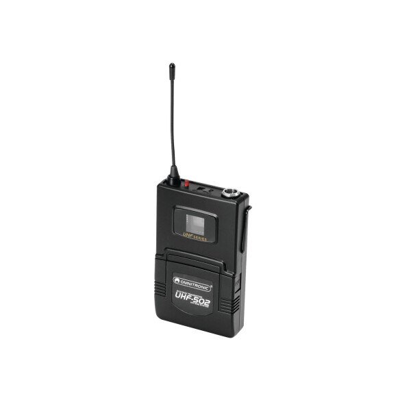 Omnitronic UHF-502 Taschensender 823-832MHz, inkl. Lavalier (CH B orange)
