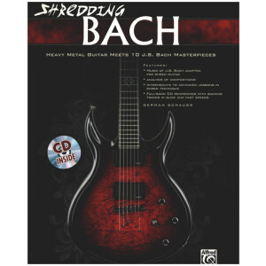 Shredding Bach (+Online Audio) for shred guitar/tab