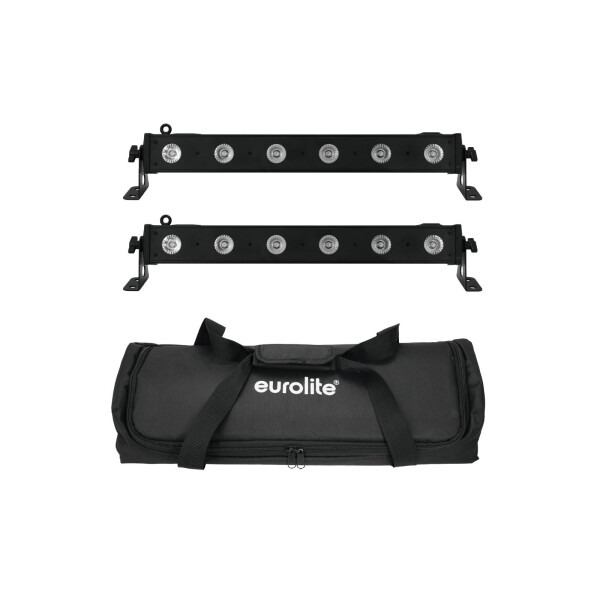 Eurolite Set 2x LED BAR-6 QCL RGBW + Soft Bag