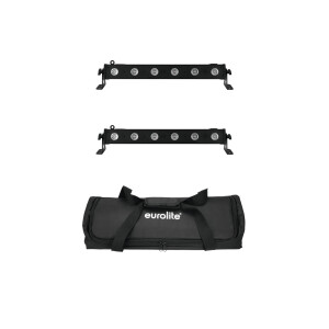 Eurolite Set 2x LED BAR-6 QCL RGBA + Soft Bag