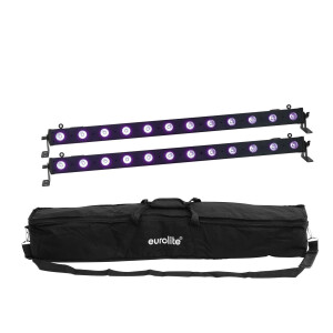 Eurolite Set 2x LED BAR-12 UV Leiste + Soft-Bag