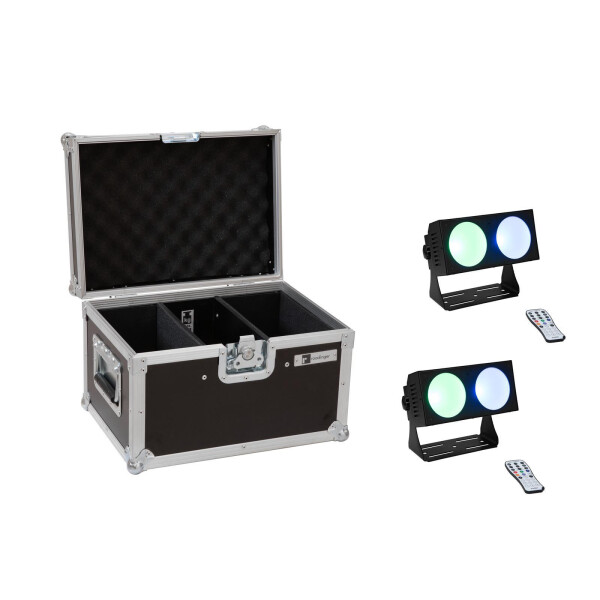 Eurolite Set 2x LED CBB-2 COB RGB Leiste + Case