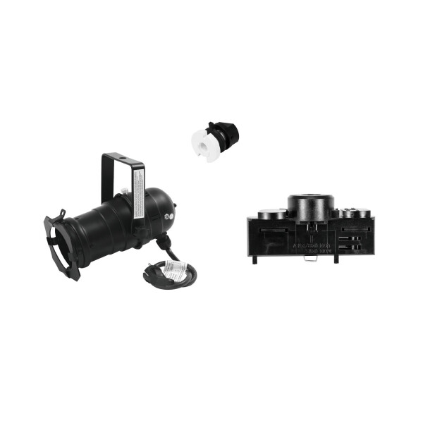 Eurolite Set DIY PAR-20 Spot + Stromschienenadapter, 3-phasig, schwarz