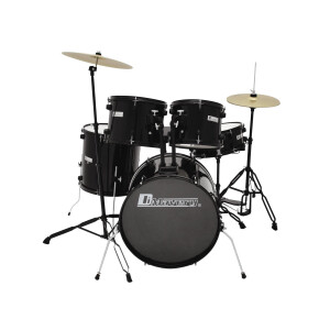 Dimavery DS-200 Schlagzeug-Set, schwarz