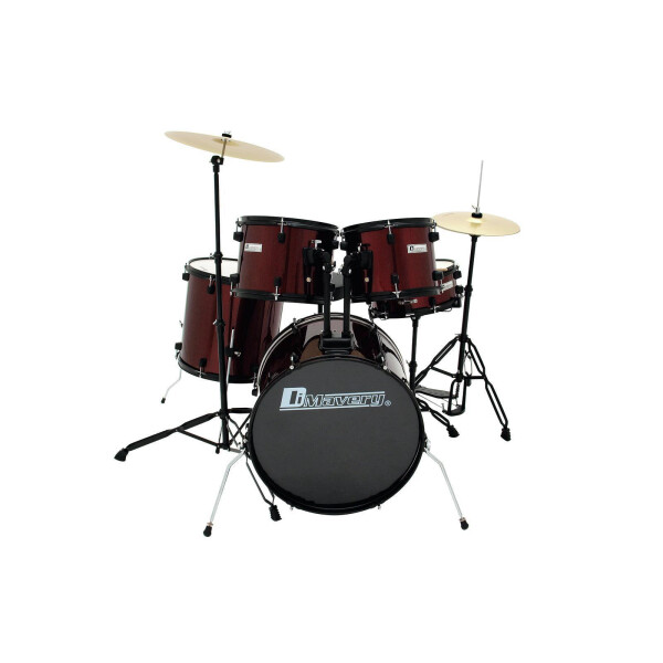 Dimavery DS-200 Schlagzeug-Set, weinrot