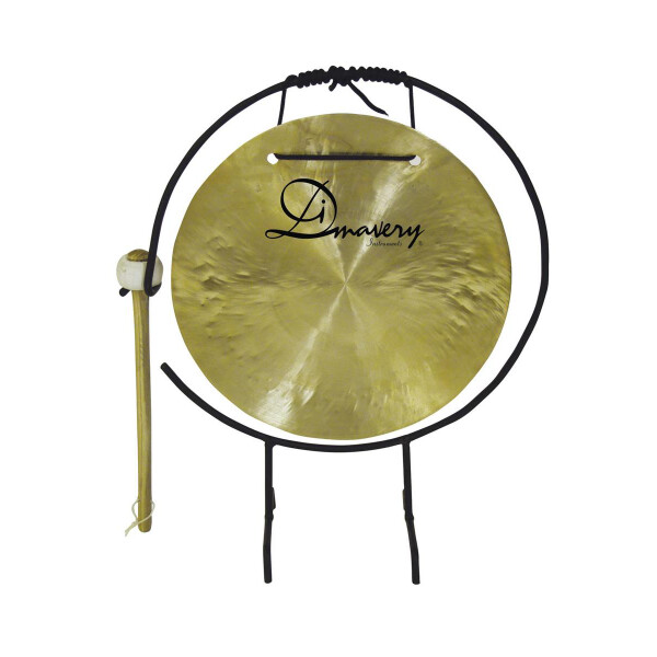 Dimavery Gong, 25cm mit Ständer/Klöppel