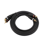 Omnitronic Cinch Kabel 2x2 Erdung 1,5m