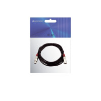 Omnitronic XLR Kabel 3pol 3m sw/rt