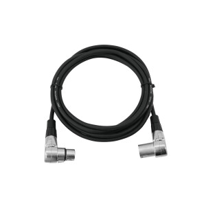 Omnitronic XLR Kabel 3pol 3m 90° sw