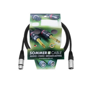 Sommer Cable XLR Kabel 3pol 1,5m sw Neutrik