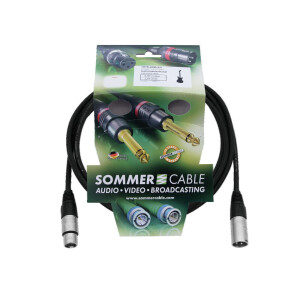 Sommer Cable XLR Kabel 3pol 3m sw Neutrik