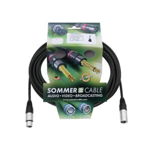 Sommer Cable XLR Kabel 3pol 10m sw Neutrik