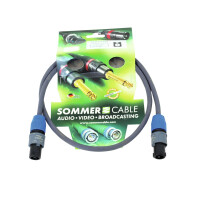 Sommer Cable Lautsprecherkabel Speakon 2x2,5 1m sw