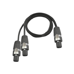 Sommer Cable Adapterkabel Speakon/2xSpeakon 1m sw