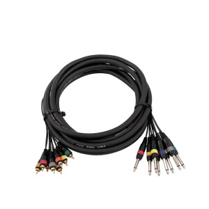 Omnitronic Snake-Kabel 8xCinch/8xKlinke mono 15m