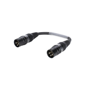 Sommer Cable Adapterkabel XLR(M)/XLR(M) 0,15m sw