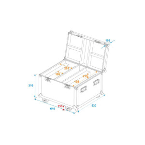 Roadinger Flightcase 2x LED TMH-X Bar 5