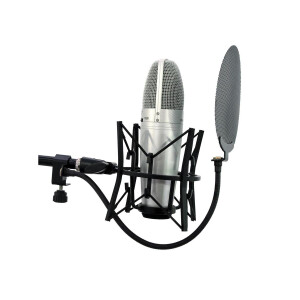 Omnitronic Mikrofon-Popfilter, Metall schwarz